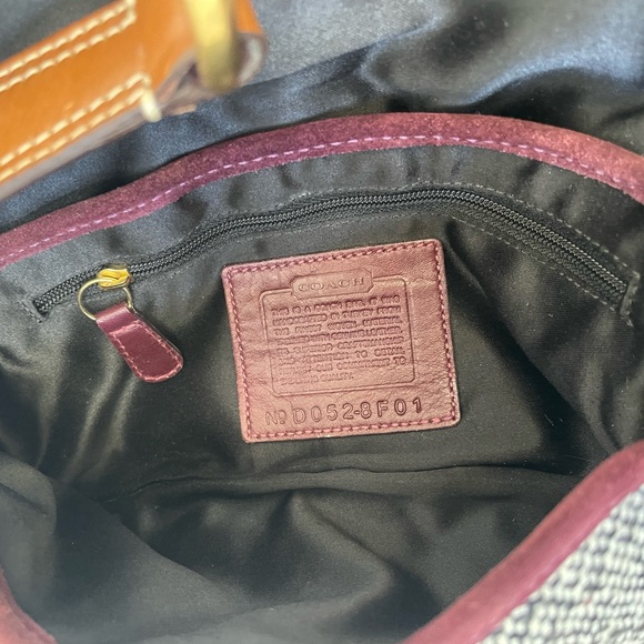 Coach Soho Tweed Demi Flap Y2K Shoulder Bag EUC - Picture 11 of 17